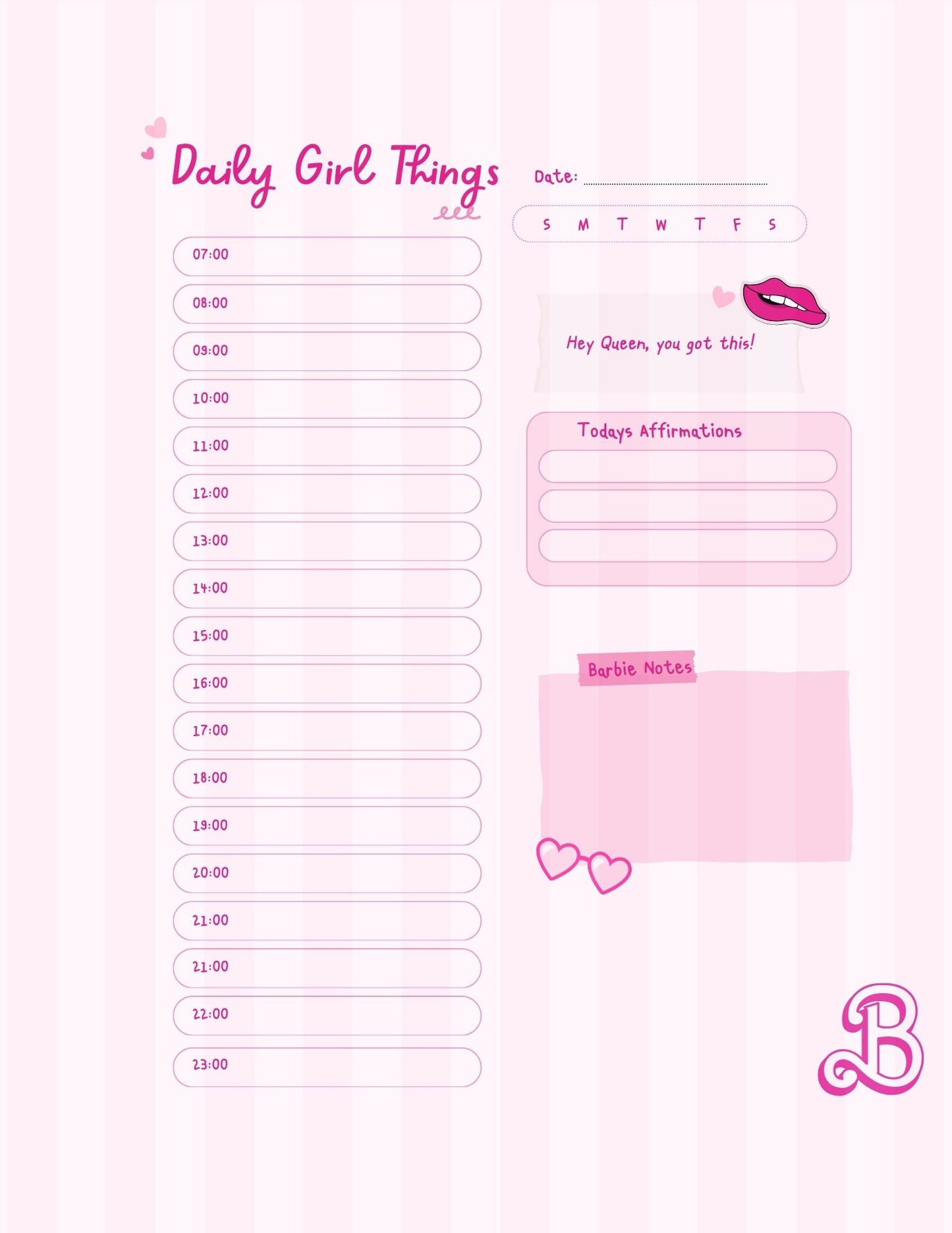 Hot Girl Planner